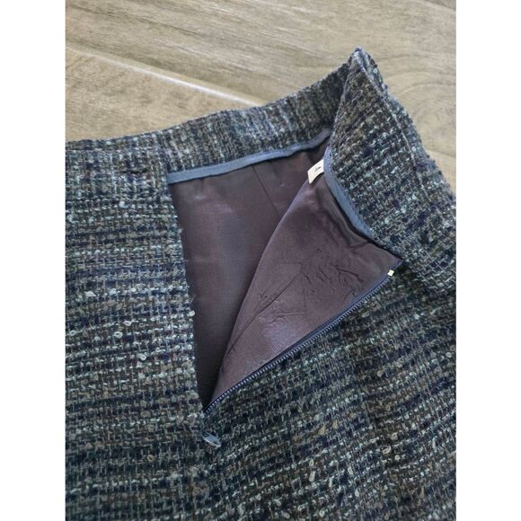 Women's Vintage E.R. Gerard for Renlyn Tweed Double Breasted Skirt Suit Set Blue - Picture 10 of 10